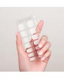 Danni & Toni half hardened gel nail foils (Frosty Veil) White color gradient gradation glossy nail set uv gel nail foil nail design nail foil self-adhesive wraps 28 sticker frosty veil-de - Buy Online on SooperMarket.com