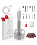 Portable Electric Nail File Kit | Rechargeable Base | 12 Bits | 6 Speeds | Professional Nail Drill for Acrylic Gel Nails | Gifts for Women - Buy Online on SooperMarket.com