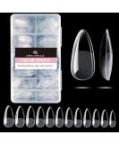 UNA GELLA Almond Fake Nails 500pcs Almond Press on Nails Pre-shape Almond Gel Nail Tips for Full Cover Acrylic Almond Nails French False Nails For Nail Extension Nail Art Home DIY Nail Salon 12 Sizes False Gelly Tips Almo - Buy Online on SooperMarket.com