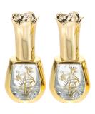 FRCOLOR Vintage Rose Glass Perfume Bottles - Refillable Spray Vial for Travel | 2pcs Essential Oil Bottle Set - Buy Online on SooperMarket.com