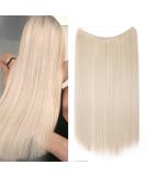 Secret headband wire in natural hair extension rubber band hair parts ombre for women 50cm straight -bleach blonde 50 cm bleach blonde - Buy Online on SooperMarket.com