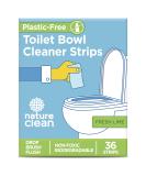 Nature Clean Natural Toilet Bowl Cleaner Strips 36 count, Non-Toxic Plastic-Free Packaging, Eco-Friendly & Septic Safe Toilet Cleaner Strips, Biodegradable Cleaning Strips Remove Stain & Odors, Refresh Toilets & Bathroom. No Bleach, No Chlorine. No Splash - Buy Online on SooperMarket.com