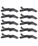 10x Crocodile Hair Clips - Professional Styling Barrettes for Thick Hair with Nonslip Grip - Salon Quality - Black - Buy Online on SooperMarket.com