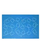 Full Line Stencil I Love It - Edge to Edge Nylon Mesh Stencil, Continuous Line Template for Hand Quilting, Free Motion Quilting, Domestic Machine Quilting, Long-Arm Quilting (60036) - Buy Online on SooperMarket.com