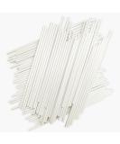 100 Count 6 INCH White Paper Lollipop Sticks,Cake Pop Sticks,Sucker Sticks for Cookies,Rainbow Candy,Chocolate,Cake Topper 6 Inch (Pack of 100) - Buy Online on SooperMarket.com