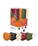 FriCARE Colorful Face Mask Individually Wrapped, Disposable Masks for Adults, 4 Ply Medical Protection 5 Colors 50 Pack Assorted Fall - Buy Online on SooperMarket.com