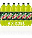 Mountain Dew 6 pack of 2.25L bottles - Bold Lemon-Lime Flavour Yellow-Lime-Coloured Attractive Packaging Perfect for Parties & Occasions - Buy Online on SooperMarket.com