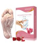 SDSM Foot mask for hard skin 2 pair of foot peeling mask for dead skin cracked heel treatment socks plant formula moisturizing socks corneal remover foot mask baby soft feet (rose) - Buy Online on SooperMarket.com