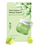 FRUDIA WELCOS Green Grape Pore Control Mask - Korean Sheet Mask for Pore Minimizing & Oil Control (Pack of 10 - Buy Online on SooperMarket.com