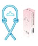 Satin Heatless Hair Curler Hair Rollers for Heatless Curls with Hair Claw Clip Soft Rubber Heatless Curling Rod Headband Heatless Curling Set for Sleep in Overnight (Blue) - Buy Online on SooperMarket.com