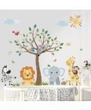 Decalmile Jungle Animals Wall Decals - Nursery and Kids Room Wall Stickers - Buy Online on SooperMarket.com