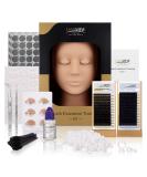 LASHVIEW Eyelash Extension Kit with Mannequin Head - Professional Training Kit for Beginners - Buy Online on SooperMarket.com