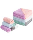 HOMEXCEL Premium Makeup Remover Cloth 24 Pack, Reusable Super Soft 7x7 Inch Facial Cleansing Cloths with Just Water, Highly Absorbent Microfiber Coral Velvet Face Towels Washcloths - Buy Online on SooperMarket.com