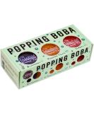 Popping Boba Set for Bubble Tea | Boba Kit Gift Set Contains 3 Flavours of Boba Pearls Making 9 Servings with 9 Paper Straws | Passion Fruit Blueberry and Cherry Bubbles | By The TeaShed Passion Fruit | Blueberry | Cherry - Buy Online on SooperMarket.com
