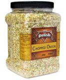 Dried Chopped Onion by Its Delish - Premium 28 Oz Jumbo Jar | All Natural & Preservative-Free | Certified Kosher - Buy Online on SooperMarket.com