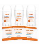 Carpe Underarm Antiperspirant and Deodorant Pack of 3 with 3 Free On-the-Go Wipes - Buy Online on SooperMarket.com