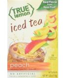 PEACH ICED TEA MIX by TRUE LEMON | Instant Powdered Drink Packets That Quench YOUR Thirst, Kit Includes 4 Boxes of Mouth Watering True Citrus PEACH (ICED TEA) 6 Count (Pack of 4) - Buy Online on SooperMarket.com