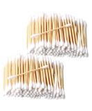 Buy 200 Bamboo Cotton Swabs - Eco-Friendly Biodegradable Double Round Tips for Babies | 100% Cotton Earsticks - Buy Online on SooperMarket.com