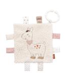 Fehn Cracker Towel Lama - Rustling & Squeaky Hanging Toy for Babies 0+ Months | Crinkle Animal Rattle with Fastening Ring - Buy Online on SooperMarket.com