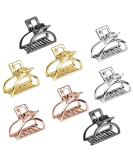 Akamino Metal Hair Claw Clips - 8 Pack Hair Accessories for Women - Small Hair Pins for Half Bun Hairstyles - Ideal for Thick Hair - Buy Online on SooperMarket.com