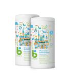 Babyganics All Purpose Surface Wipes, Fragrance Free, 150 Count (75 Count, 2 Pack), Plant Based and Non-Abrasive, No Ammonia, No Bleach 75 Count (2 Pack) - Buy Online on SooperMarket.com