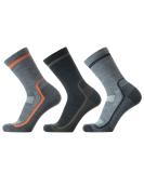 SOLAX Men's Merino Wool Hiking Socks - 3 Pack | 72% Wool, Cushioned & Breathable Crew Socks for Outdoor Trail Trekking - Size Large - Buy Online on SooperMarket.com