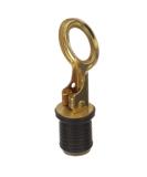 Attwood 7524A7 Snap-Handle Drain Plug, For 1-Inch-Diameter Drains, Locks in Place, Brass Handle, Rubber Plug - Buy Online on SooperMarket.com