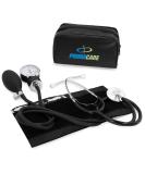 PRIMACARE Medical Supplies DS-9197-BK Professional Classic Series Manual Adult size Blood Pressure Kit, Emergency Bp kit with Stethoscope and Portable Leatherette Case, Nylon Cuff, Black - Buy Online on SooperMarket.com