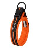 PETTOM Dog Collar Adjustable Nylon Dog Collar Breathable Reflective Collar (Orange S) S Orange - Buy Online on SooperMarket.com