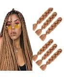 24-Inch Ombre Brown Jumbo Braid Hair Extensions | Kankalon 6Pcs Box Braids for Art & Style - Buy Online on SooperMarket.com