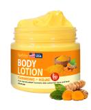 Buy Turmeric & Kojic Body Butter - Natural Skin Brightening Lotion for Even Tone Scars & Age Spots - Whipped Shea Butter Cream - Buy Online on SooperMarket.com