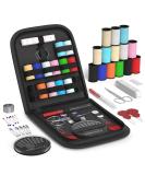 Coquimbo Sewing Kit Gifts for Women, Mom, Traveler, Adults, Beginner, Emergency, Sewing Supplies Accessories with Scissors, Thimble, Thread, Sewing Needles, Tape Measure etc (Black, S) Black S - Buy Online on SooperMarket.com