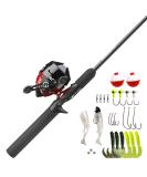 Zebco 404 Spincast Reel and 2-Piece Fishing Rod Combo Durable Fiberglass Rod with EVA Handle QuickSet Anti-Reverse Reel with Built-In Bite Alert Pre-Spooled 56 Rod - With 28pc Tackle - Buy Online on SooperMarket.com