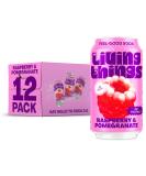 Living Things Prebiotic Soda - Gut Health & Low Calorie Drink - 12 x 330ml Cans - High in Fibre - Raspberry & Pomegranate - Buy Online on SooperMarket.com