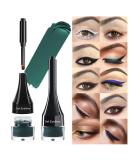 LSxia 2-in-1 Green Gel Eyeliner Set - Waterproof, Smudge Proof, High Pigment Eye Makeup with Brush - Cream Eyeliner Pot for Women - Buy Online on SooperMarket.com