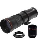 High-Power 420-1600mm f/8.3 HD Manual Telephoto Zoom Lens for Canon EOS 80D, 90D, Rebel & More SLR Cameras - Buy Online on SooperMarket.com