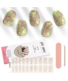 Kalolary 20PCS Luminous Glitter Gel Nail Polish Strips - Glow in the Dark Waterproof Nail Wrap Stickers (White) - Includes Nail File and Stick - Buy Online on SooperMarket.com