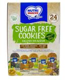 Nutrisnacks Sugar Free Cookies Variety Pack - 24 Units, 5 Natural Flavors, Sweetened with Stevia, Whole Grain Cereals, Dietary Fiber & Prebiotics - 0g Sugar - Buy Online on SooperMarket.com