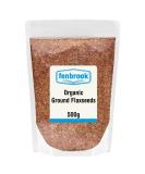 Organic Ground Linseed (Cold Milled Flaxseed) 500g | Certified Organic by Fenbrook Organic - Buy Online on SooperMarket.com