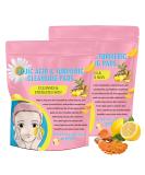 Turmeric Kojic Acid Cleansing Pads - 80 Exfoliating Face Pads for Brightening & Cleansing | International Shipping Available - Buy Online on SooperMarket.com