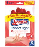 Spontex Perfect Light Household gloves ideal for all cleaning work from nature latex with anti-slip profile reliable protection size S 2 pairs of Perfect Light - Buy Online on SooperMarket.com