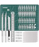 Exacto Knife Precision Carving Craft Hobby Knife Kit with 40 Blades for DIY Art Work Cutting and Scrapbooking - Buy Online on SooperMarket.com