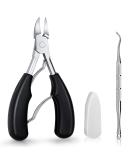 Toenail Clippers, Medical Grade Toe Nail Trimmer, Nail Clippers for Thick Nails or Ingrown Toenail Tool, Stainless Steel Sharp Pedicure Toe Nail Clippers Adult, with Easy-to-Grip Rubber Handle. - Buy Online on SooperMarket.com