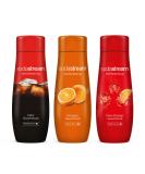 SodaStream Syrup Bundle - Cola & Orange - 3x440ml for 9 Liters of Refreshing Beverages | SST Classics - Buy Online on SooperMarket.com