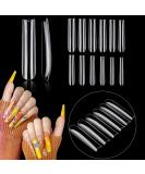 504Pcs Clear Nail Tips for Acrylic Nails Professional  XXL / XXXL Extra Long Tapered Square Acrylic Nail Tips  Full Cover Fake Nails False Nails  Nail Extension for Manicure Salon Home DIY Nail Art 504Pcs XXXL Square Bag - Buy Online on SooperMarket.com