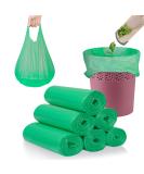 Fyy Garbage Bags - 120 Waste Bags (6 Rolls) for Kitchen Bathroom Office | Black & Green 3L to 10L | Durable & Leak-Resistant - Buy Online on SooperMarket.com