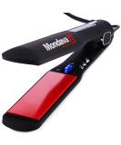 MONDAVA Professional Ceramic Tourmaline Flat Iron Hair Straightener - Dual Voltage Digital Technology, Straighten & Style Wild Hair in Under 8 Min | Ionic Technology | CLASSIC - Buy Online on SooperMarket.com
