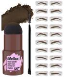 iMethod Eyebrow Stamp and Eyebrow Stencil Kit - Eyebrow Stamp and Shaping Kit for Perfect Brow, Eye Brow Shaping Kit, Long-lasting, Brown 03 Brown - Buy Online on SooperMarket.com
