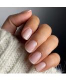 Justotry 24 Pcs Gold Glitter Square Short False Nails - White French Press On Nails with Nail Glue - Medium Squoval Nails for Women - Nail Art White & Gold - Buy Online on SooperMarket.com