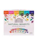 Ahmad Tea Natural Benefit Functional Tea Selection Pack | Green teas Fruit & Herbal Infusions | Perfect herbal tea gift - 60 Teabag Sachets | 6 blends Natural Benefit Selection Pack 60 Count (Pack of 1) - Buy Online on SooperMarket.com